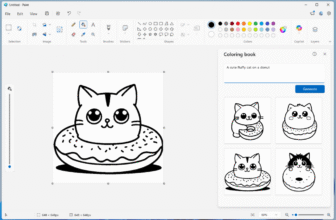 Now you can create AI-generated coloring books in Microsoft Paint