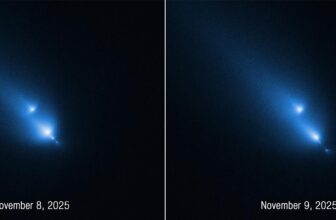 Hubble catches uncommon view of a comet crumbling